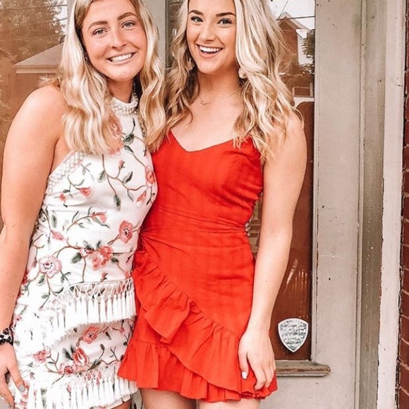 Red wrap dress - Picture 1 of 1